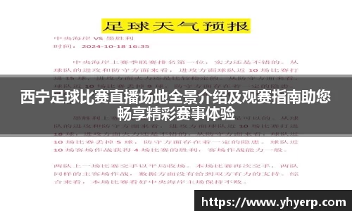 西宁足球比赛直播场地全景介绍及观赛指南助您畅享精彩赛事体验